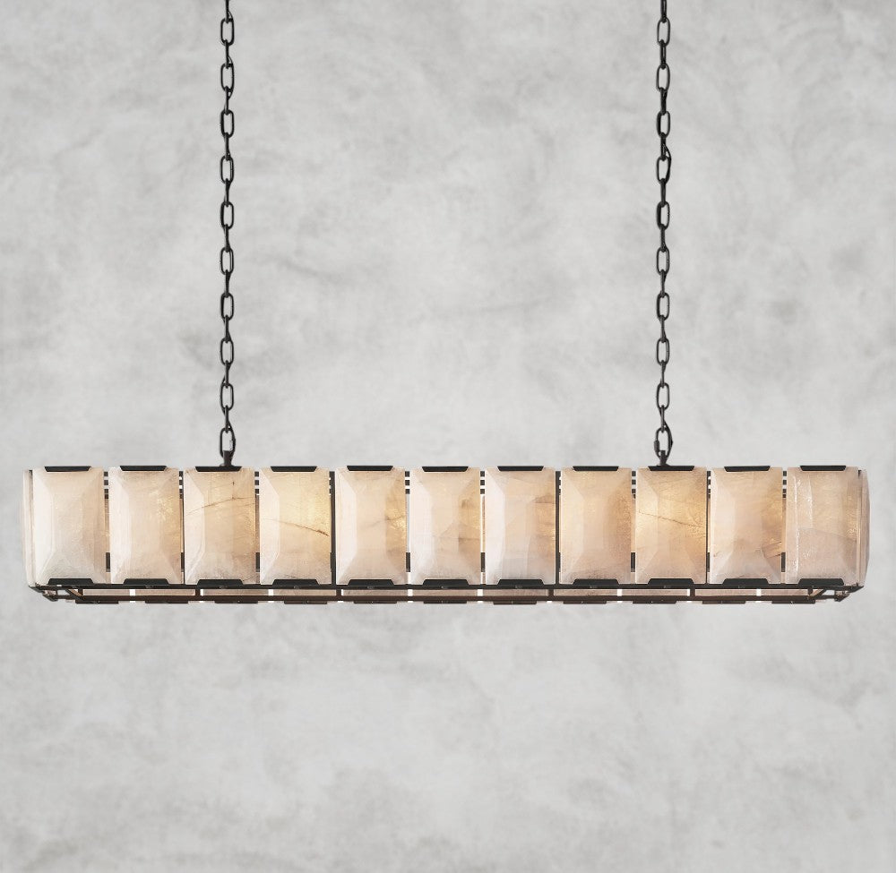 Harlow Calcite Rectangular Chandelier 42", 54", 62", 74"